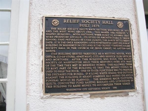 Relief Society Building credit: Manwaring